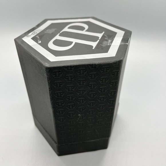 PHILIPP PLEIN Men's Automatic The $keleton Black & Gold-Tone Tonneau Strap Watch - Picture 9 of 9